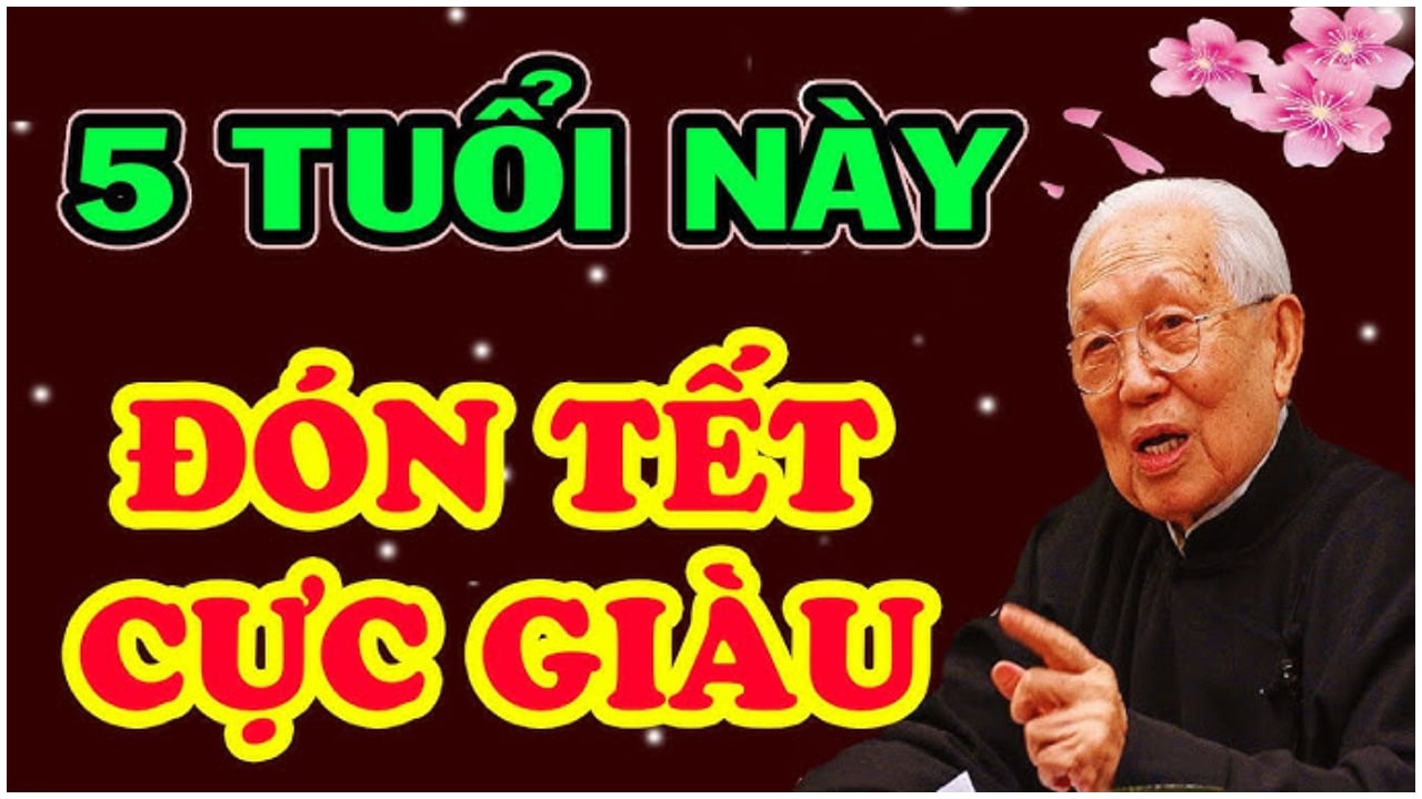 5 tuổi này trúng số đổi đời chuyển mình giàu có, 1 tuổi đỏ Tình -Tiền