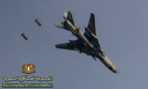 Su-22M4 Syria được trang bị gì khi không kích Đông Ghouta?