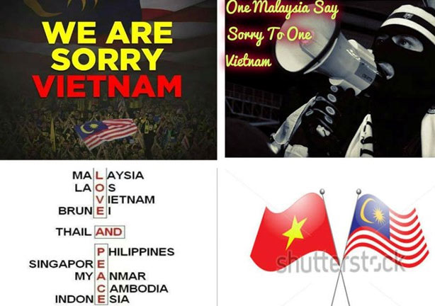 Cộng đồng mạng Malaysia đăng ảnh xin lỗi CĐV VN