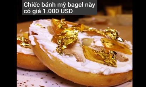 Video: Cận cảnh chế biến chiếc bánh mì giá 1.000 USD