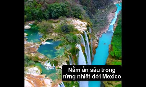 Video: Trốn đời tại "ốc đảo thần tiên" đẹp quên sầu ở Mexico