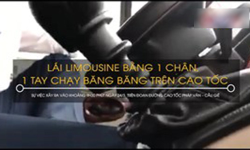 Video: Lái Limousine bằng 1 chân, 1 tay chạy băng băng trên cao tốc