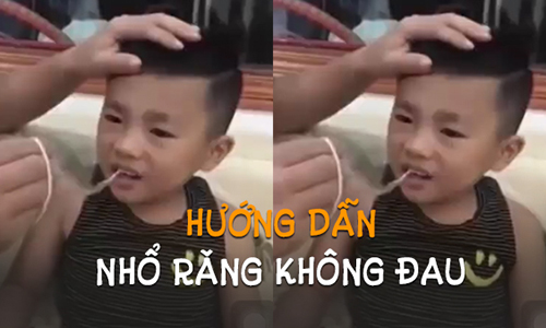 Video: Bố hướng dẫn cách nhổ răng không đau khiến cộng đồng cười ngất