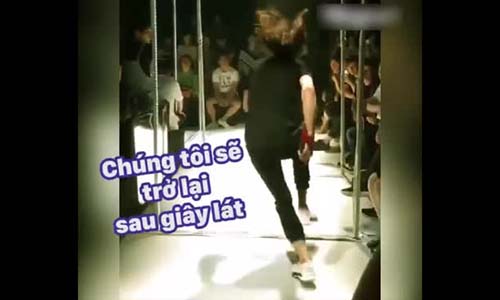 Video: Pha xử lý nhanh trí của người mẫu chuyên nghiệp