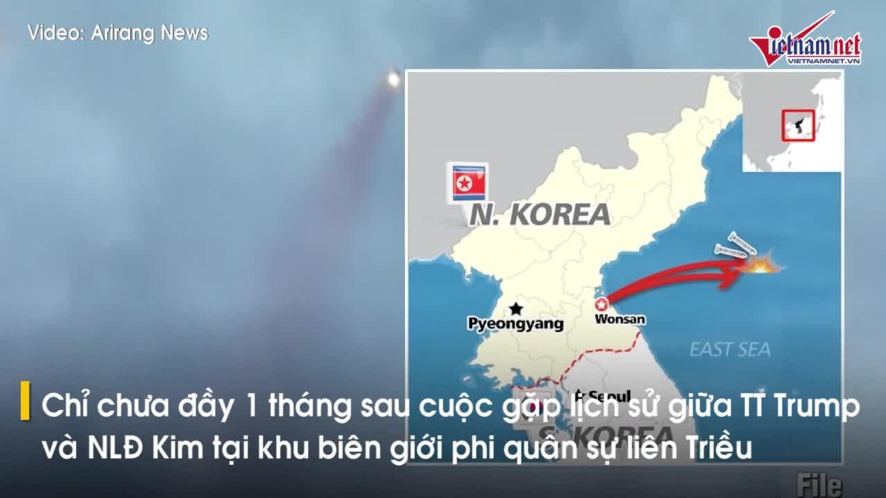 Video: Triều Tiên phóng tên lửa đạn đạo, thách thức Mỹ - Hàn tập trận chung