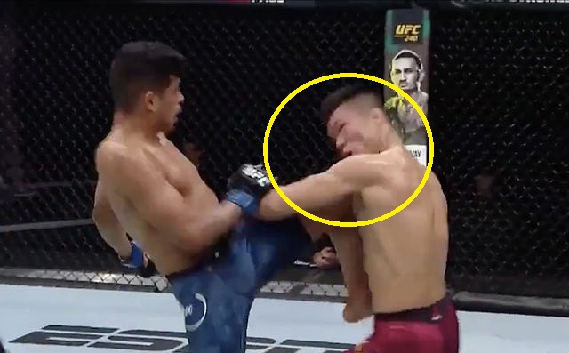 Video: Võ sĩ người Mỹ lên gối hạ knock-out đối thủ Trung Quốc