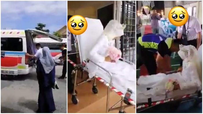 Video: Chơi trội, cặp đôi dùng xe cấp cứu đón dâu hứng "mưa gạch đá"