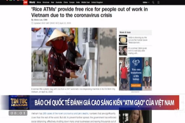 Video: Báo chí quốc tế đánh giá cao sáng kiến ATM gạo của Việt Nam