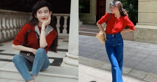 Street style Châu Á tuần qua ngập tràn sắc đỏ đón ngày Thu