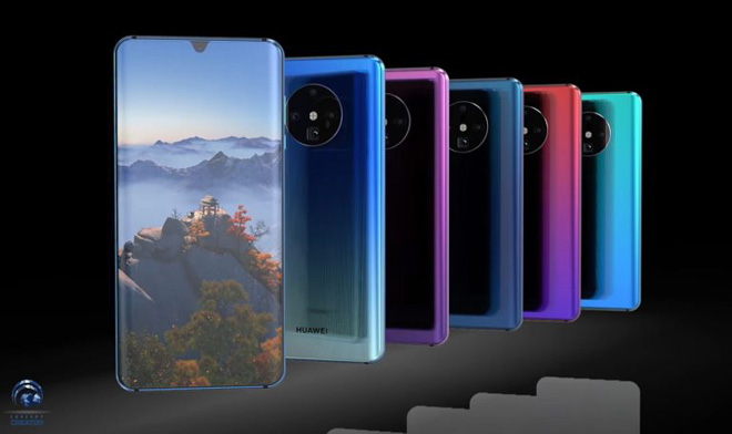 Lộ thiết kế cực "khủng" của Huawei Mate 30 Pro 