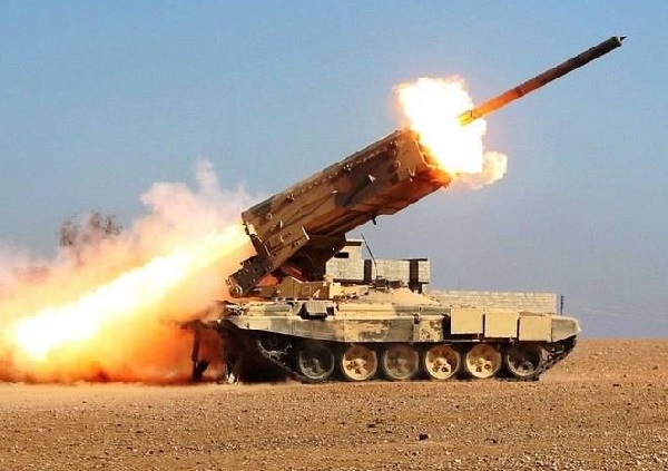 Quân đội chính phủ Syria nhận pháo áp nhiệt TOS-1A, phiến quân khiếp sợ?