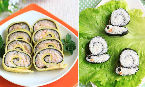 Mẹ khéo tay làm hộp cơm Bento đẹp mắt cho bé