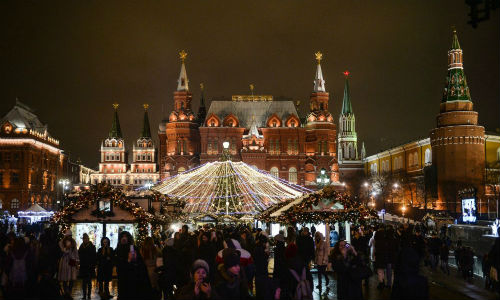  Chùm ảnh  “Ánh sáng Giáng sinh” tại Moscow