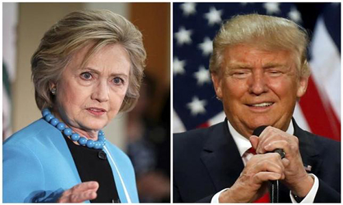 Thăm dò Reuters: Bà Clinton dẫn trước ông Trump 13 điểm