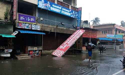 Cảnh tan hoang bão nhiệt đới Vardah tàn phá Ấn Độ