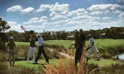 Tận mắt tài “ngoại giao sân golf” của Tổng thống Trump tại Nhật