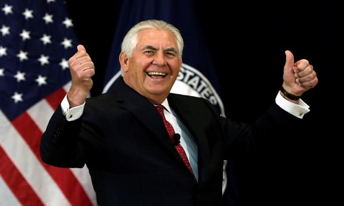 Những bức ảnh cuối cùng của Ngoại trưởng Tillerson khi còn tại chức