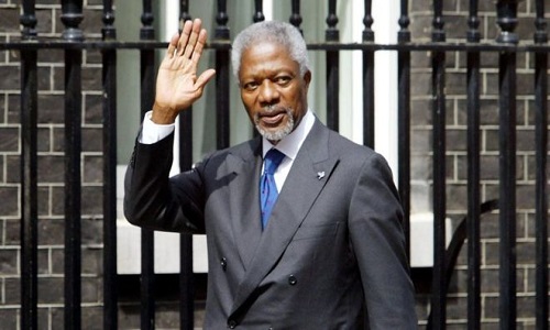 Loạt hình ấn tượng ông Kofi Annan bên các nguyên thủ thế giới