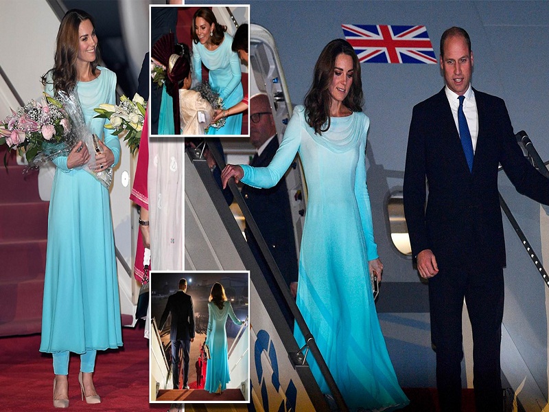 Vẻ đẹp rạng rỡ của Công nương Kate Middleton khi thăm Pakistan