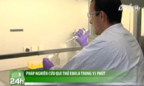 Pháp nghiên cứu que thử Ebola trong 15 phút