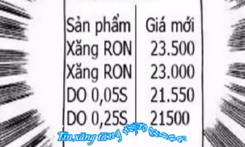 Clip giá xăng phiên bản “chế“