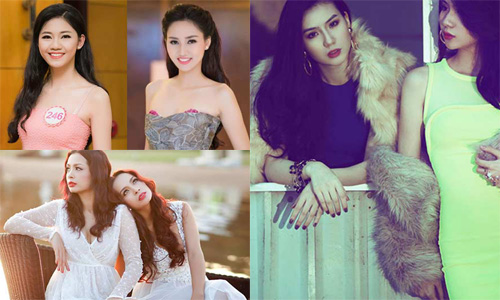 So nhan sắc của 3 cặp chị em “chân dài” siêu hot của showbiz Việt