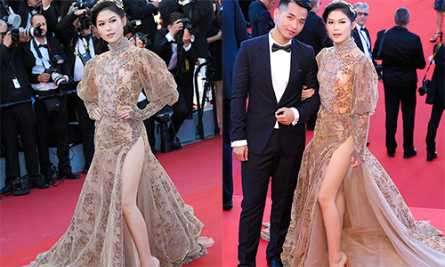 Ngọc Thanh Tâm diện váy gần 1 tỷ trên thảm đỏ Cannes 2017