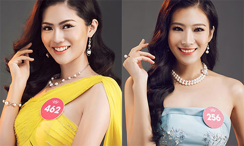 Vẻ gợi cảm của 2 người đẹp siêu vòng 3 tại Hoa hậu VN 2018