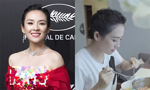 Không ngờ Chương Tử Di ăn mì chống đói ở hậu trường Cannes 2019