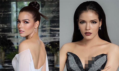 Vẻ gợi cảm “chết người” của đối thủ Hoàng Thùy được Miss Universe ưu ái 