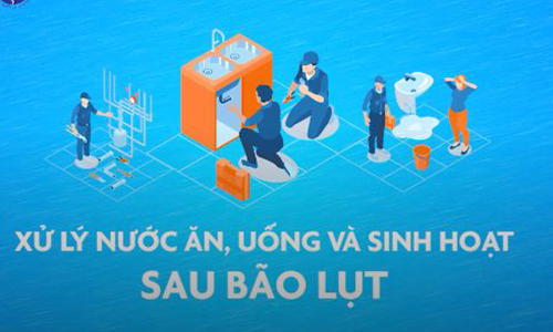 Cách xử lý để có nước sạch sau lũ lụt  