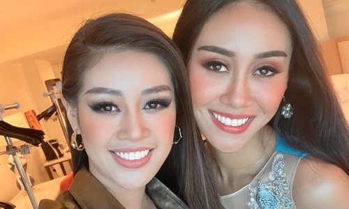 Hành động ghi điểm của Khánh Vân với bạn cùng phòng ở Miss Universe