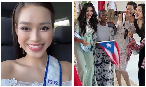 Đỗ Thị Hà đọ sắc bên dàn thí sinh Miss World 2021