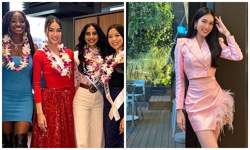 Á hậu Phương Anh rạng rỡ bên dàn thí sinh Miss International 2022