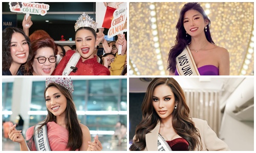 Ngọc Châu và dàn đối thủ lên đường thi Miss Universe 2022