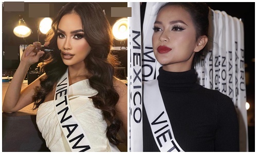 Ngọc Châu khác lạ dưới bàn tay chuyên gia trang điểm của Miss Universe