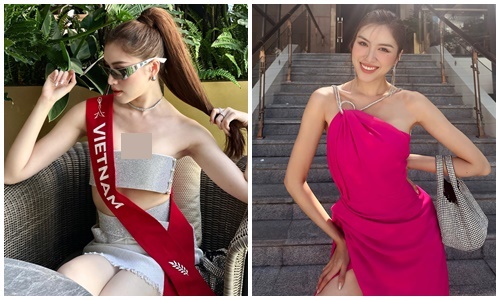 Thanh Thanh Huyền mặc hở bạo trước bán kết Miss Charm 2023