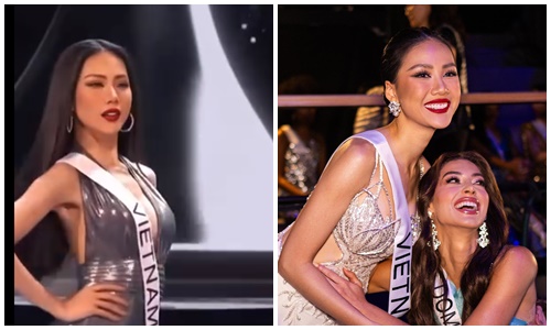 Bùi Quỳnh Hoa khoe dáng gợi cảm ở bán kết Miss Universe 2023