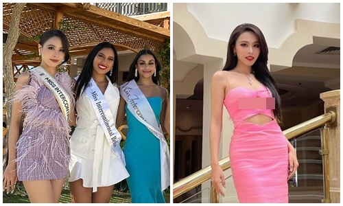 Á hậu Ngọc Hằng đẹp ngọt ngào, gợi cảm ở Miss Intercontinental 2023