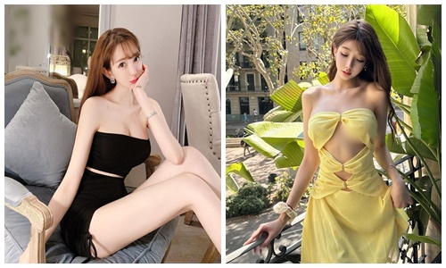 Hot girl mặt xinh thân hình cực phẩm, mặc táo bạo