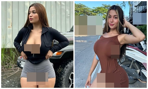 Hot girl liên tục “bỏ quên” nội y, mặc bó chẽn gây phản cảm