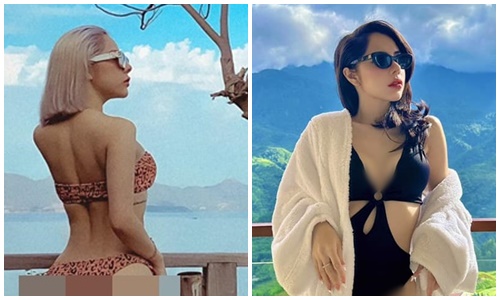 MC Bạch Lan Phương khoe vòng ba trái đào khi diện bikini