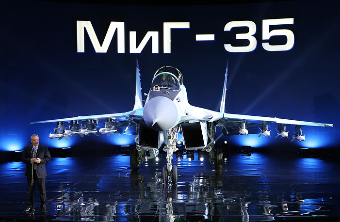 Cận cảnh tiêm kích MiG-35 mới tinh của Nga