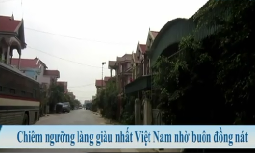 Chiêm ngưỡng làng giàu nhất Việt Nam nhờ buôn đồng nát