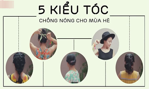 5 kiểu tóc thoáng gáy, chống nóng cho ngày hè