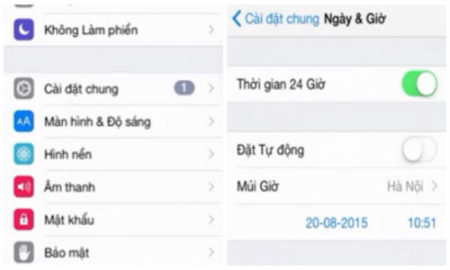 Mẹo khắc phục lỗi sai ngày tháng trên iOS 9