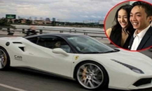 Cường Đô la chở Hạ Vi dạo phố bằng “siêu ngựa” Ferrari 