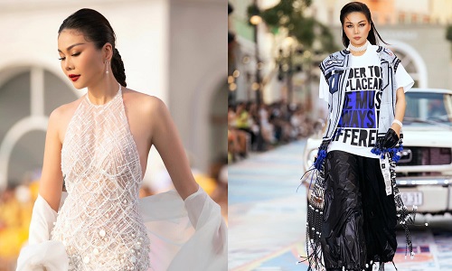 Thanh Hằng catwalk thần thái đỉnh cao với đôi chân dài 1,12m