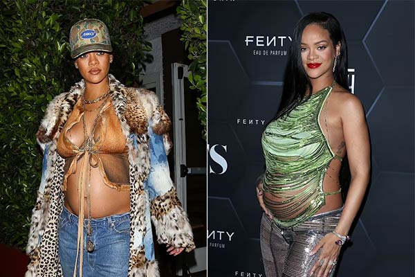 Thời trang bà bầu nóng bỏng của Rihanna