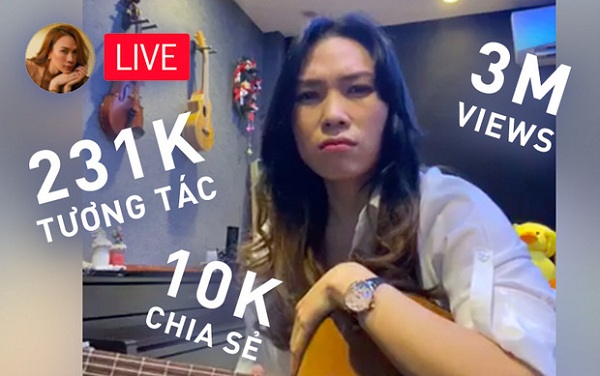 Mỹ Tâm chỉ livestream hát "sương sương" đã thu về thành tích siêu khủng